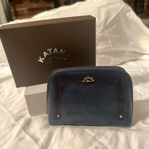 Katana Leather Coin Change Purse/Keychain Wallet